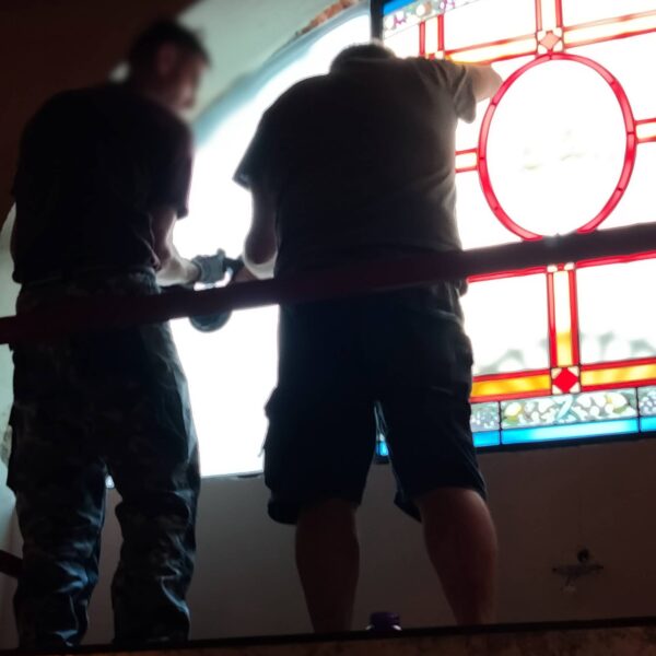 014 Istallazione nuova vetro di protezione